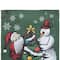 Merry Christmas Santa and Snowman Outside House Flag 28" x 40"